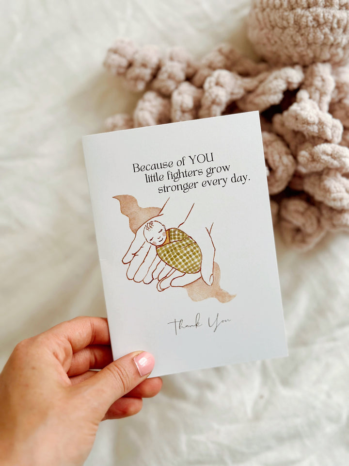 Nurse/Doctor Thank you Greeting Card FREE GIFT