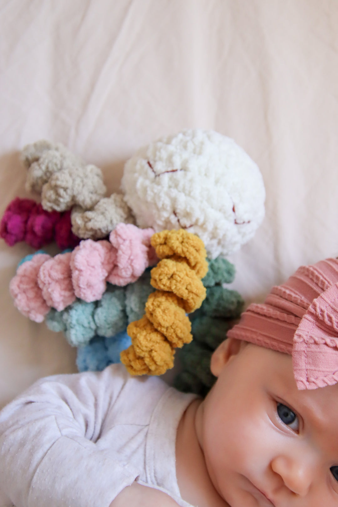 handmade NICU octopus for rainbow babies or for mums who have had miscarriages or lost babies during pregnancy, or had a stillbirth. 